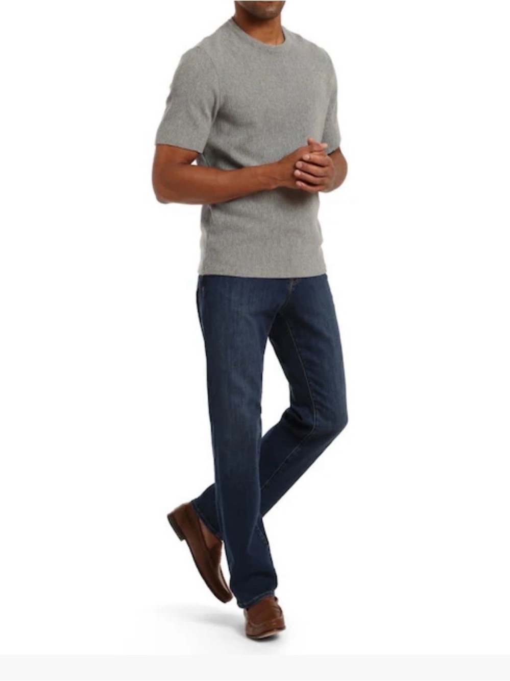 NWT 34 Heritage Charisma Comfort-Rise Classic Straight Leg Dark Denim 38W 32L